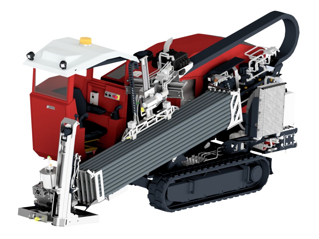 Boretech AT4d boormachine De AT4d boormachine is zeer klein en mobiel, gebouwd voor snelle, flexibele boringen en uitgerust met een Deutz dieselmotor.
