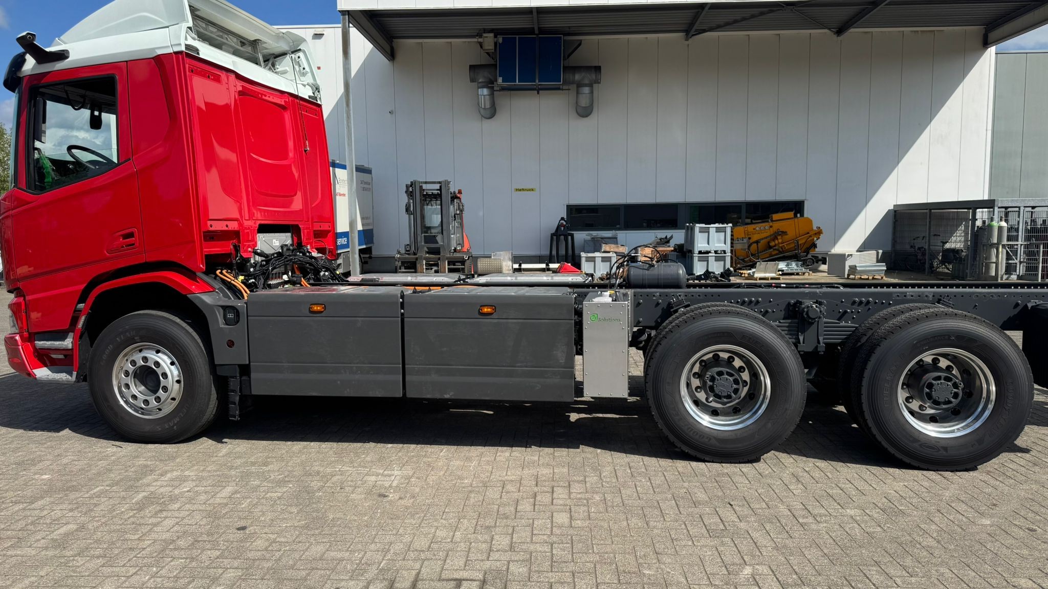 ePTO BEV aan chassis Machines